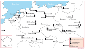 Kaart concentratiekampem